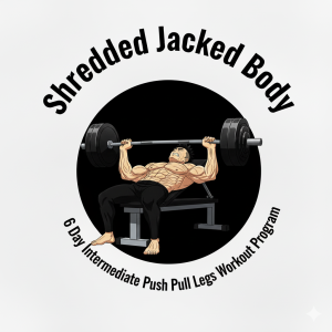Shredded Jacked Body 6 Day Intermediate Push Pull Legs Workout Program